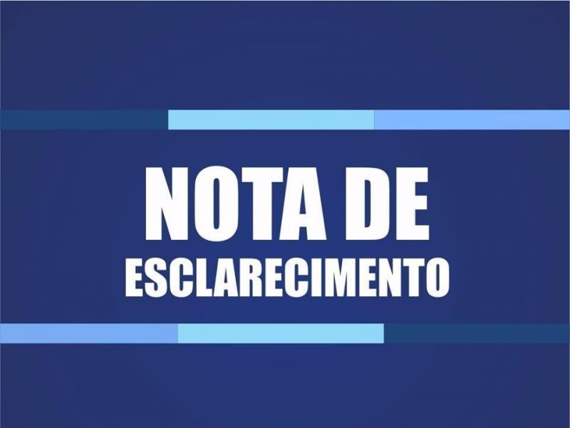 NOTA DE ESCLARECIMENTO