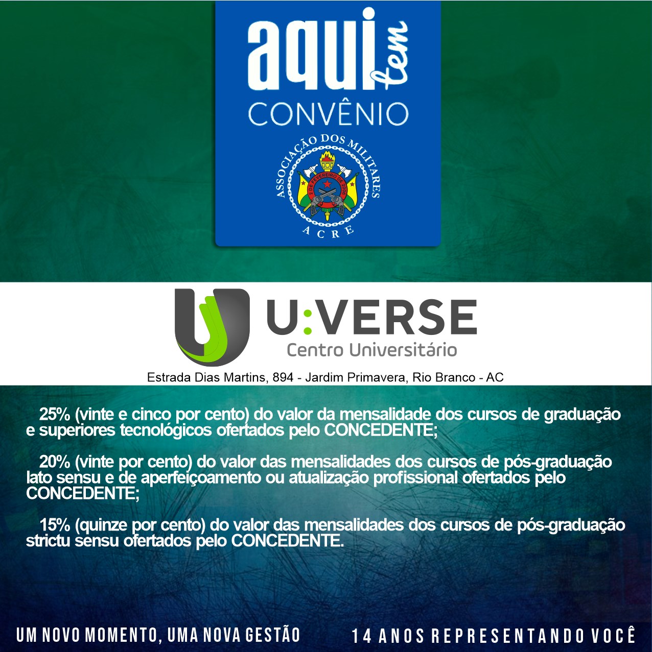 AME-AC RENOVA CONVÊNIO COM O U:VERSE, ANTIGA FAAO