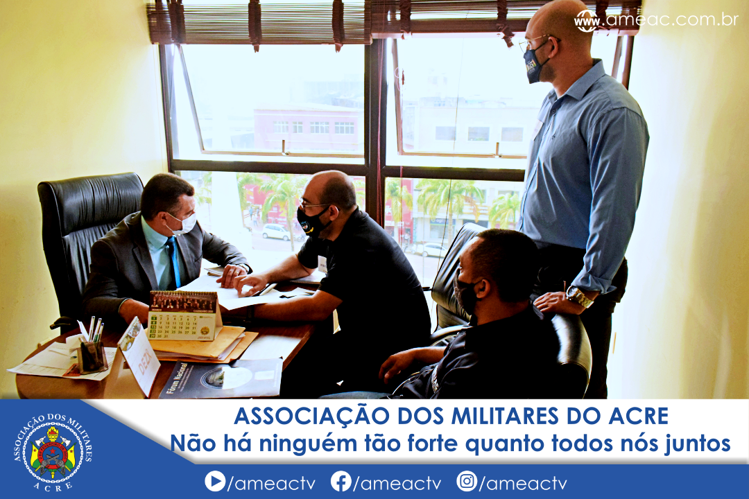 ASSOCIAÇÃO DOS MILITARES PROTOCOLA OFÍCIO APRESENTANDO MINUTA DE PROJETO DE LEI INSTITUINDO A PROMOÇÃO POR TEMPO DE SERVIÇO E O APROVEITAMENTO DE INTERSTÍCIO