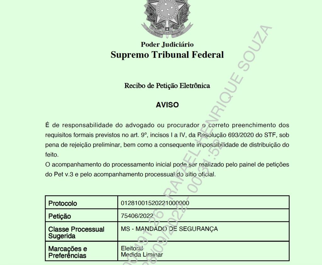 ANERMB entra com Mandado de Segurança junto ao STF contra restrição do porte de armas dos policiais nas eleições