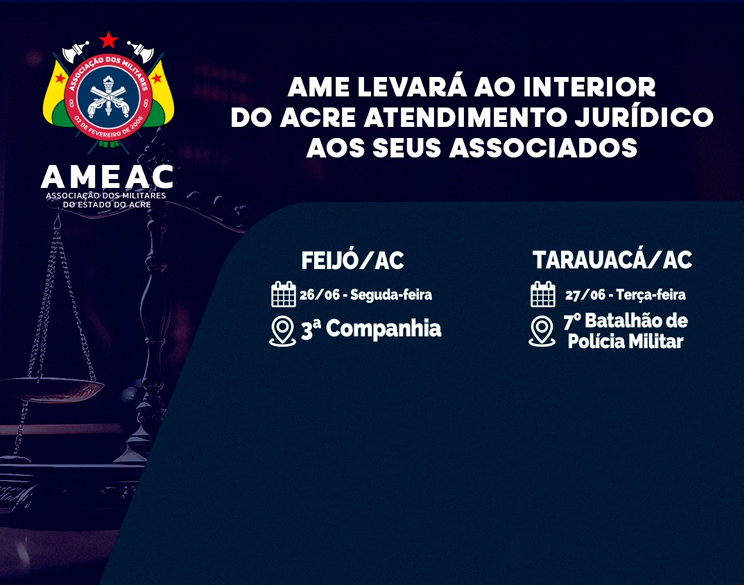 AME levará ao interior do Acre atendimento jurídico aos seus associados