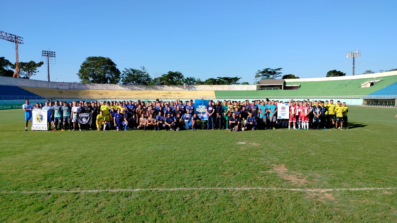 A Associação dos Militares do Acre (Ameac) marcou presença no início do Campeonato de Futebol da Polícia Militar do Acre