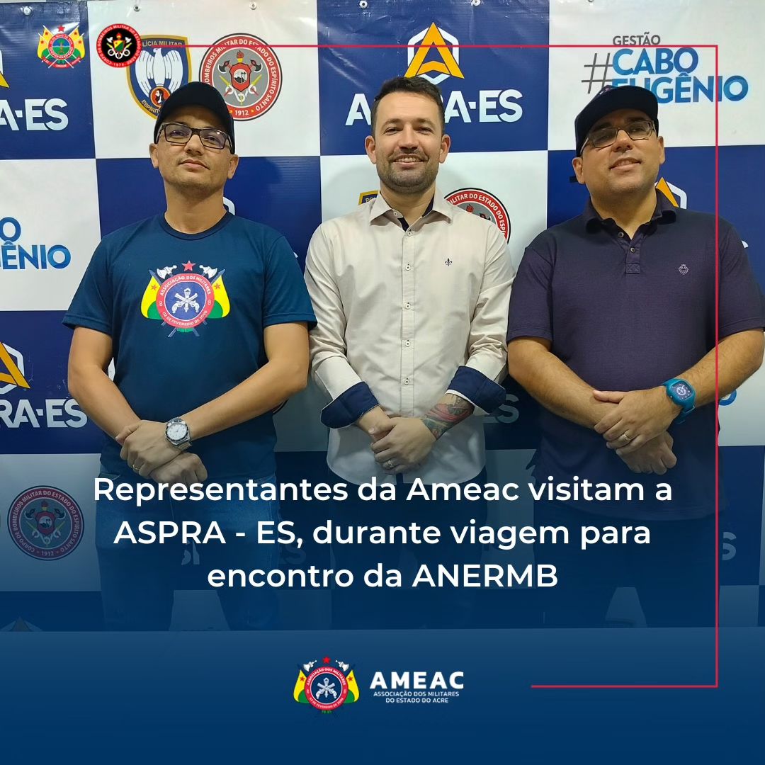 Representantes da Ameac visitam a ASPRA – ES, durante viagem para encontro da ANERMB