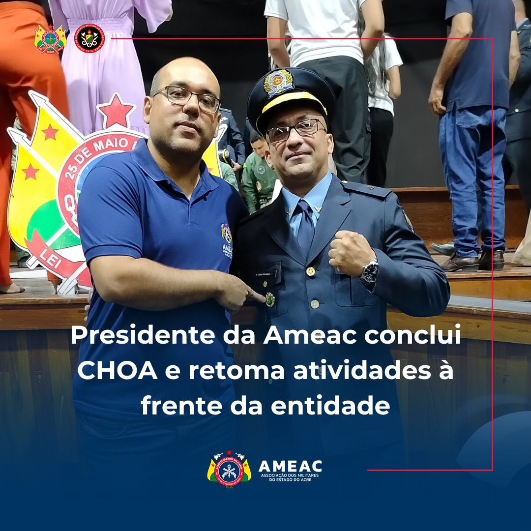 Presidente da Ameac conclui CHOA e retoma atividades à frente da entidade