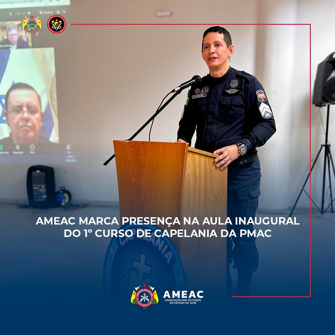 Ameac marca presença na aula inaugural do 1º Curso de Capelania da PMAC