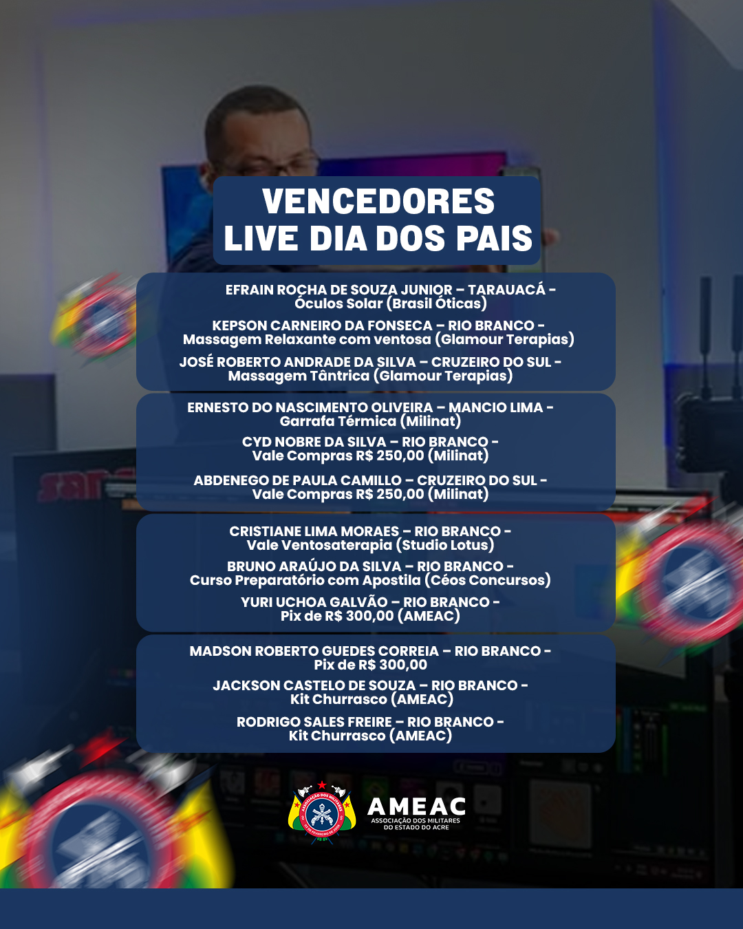 SorteioDiaDosPais 💙👮‍♂