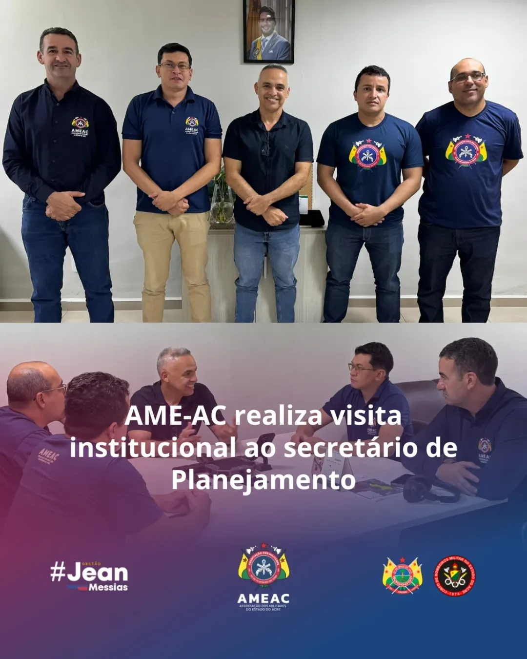 AME-AC realiza visita institucional ao secretário de Planejamento