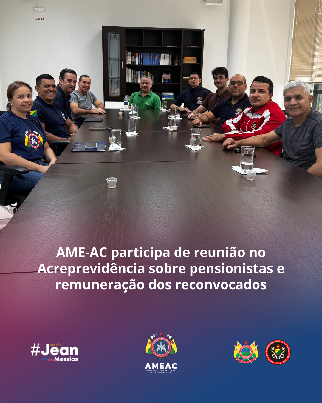 AME-AC participa de reunião no Acreprevidência sobre pensionistas e remuneração dos reconvocados