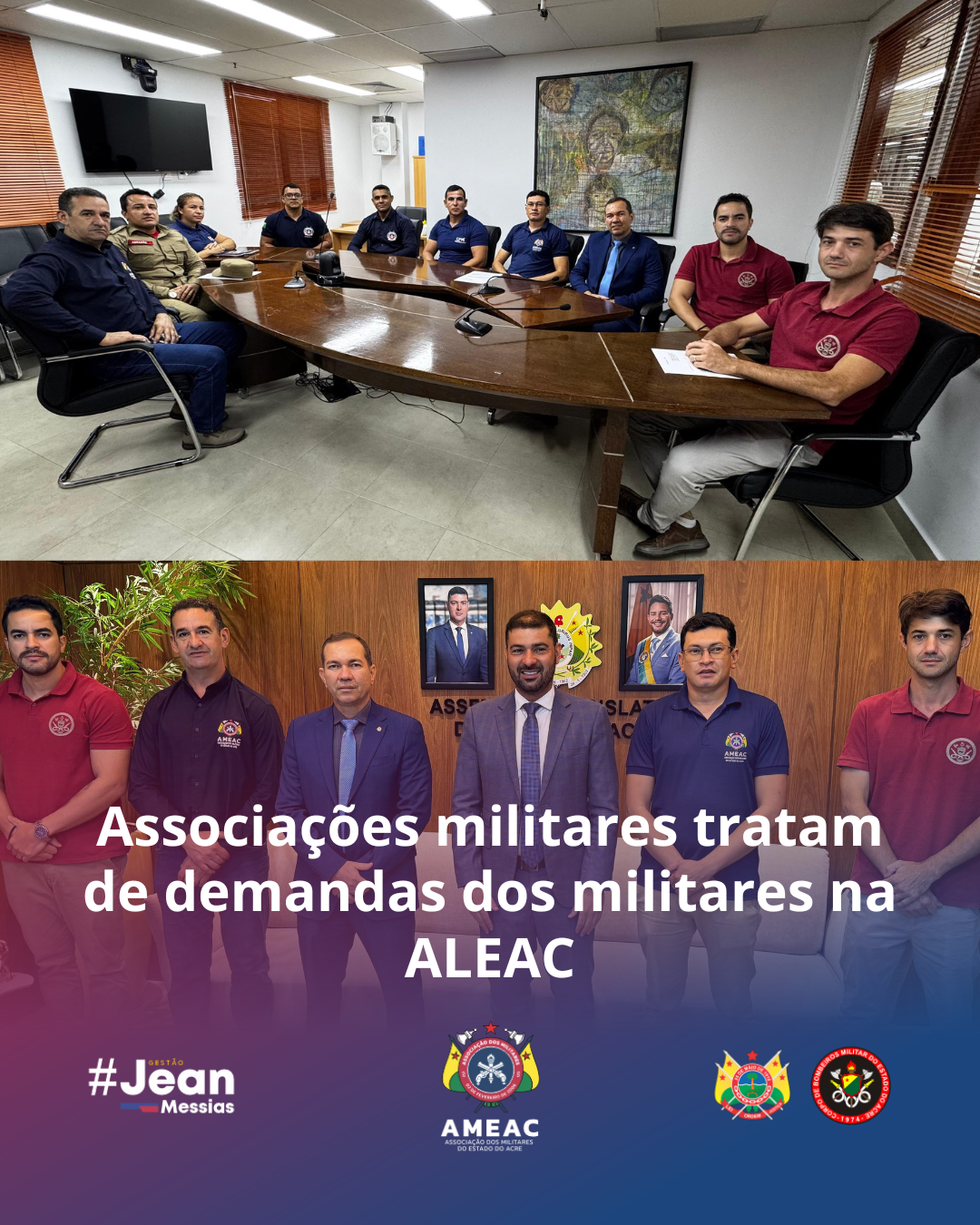 Associações militares tratam de demandas dos militares na ALEAC