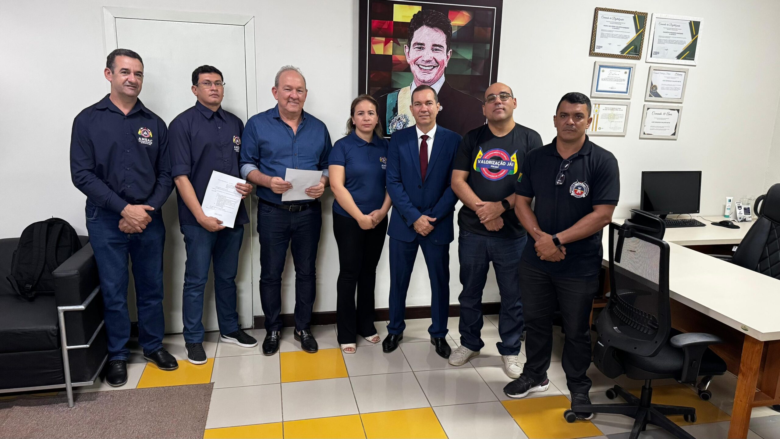 AME-AC se reúne com secretário de Governo para tratar de demandas dos militares