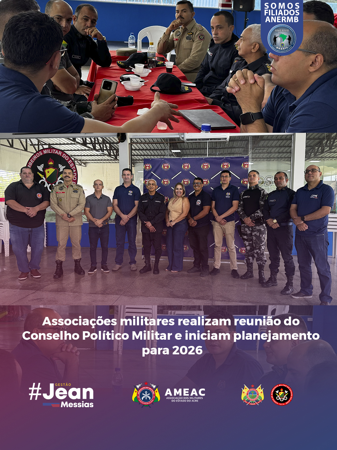 Associações militares realizam reunião do Conselho Político Militar e iniciam planejamento para 2026