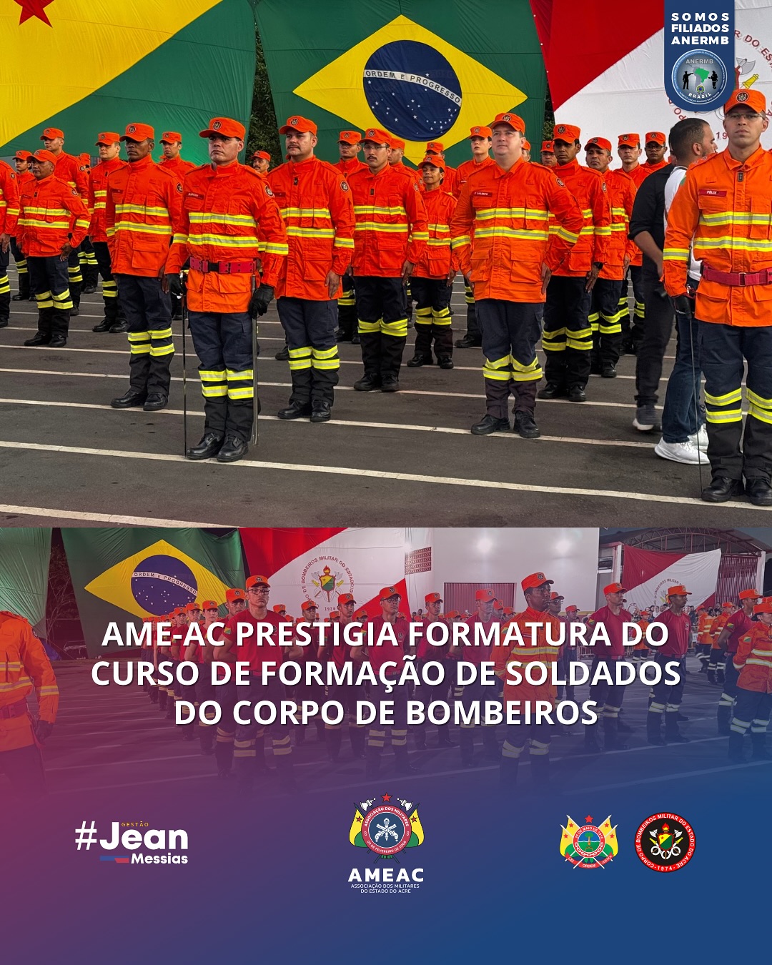 AME-AC prestigia formatura do Curso de Formação de Soldados do Corpo de Bombeiros