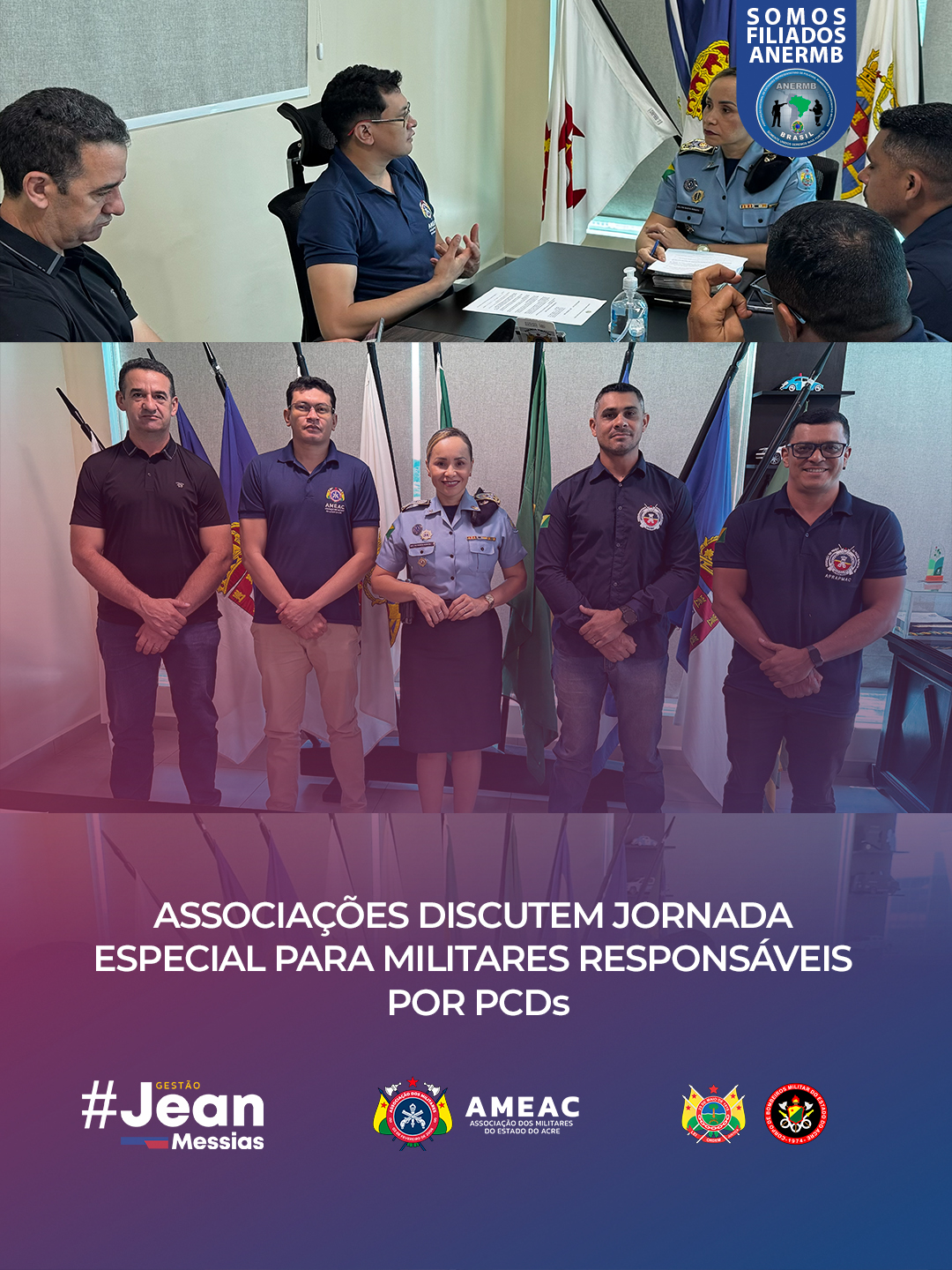 ASSOCIAÇÕES DISCUTEM JORNADA ESPECIAL PARA MILITARES RESPONSÁVEIS POR PCDs