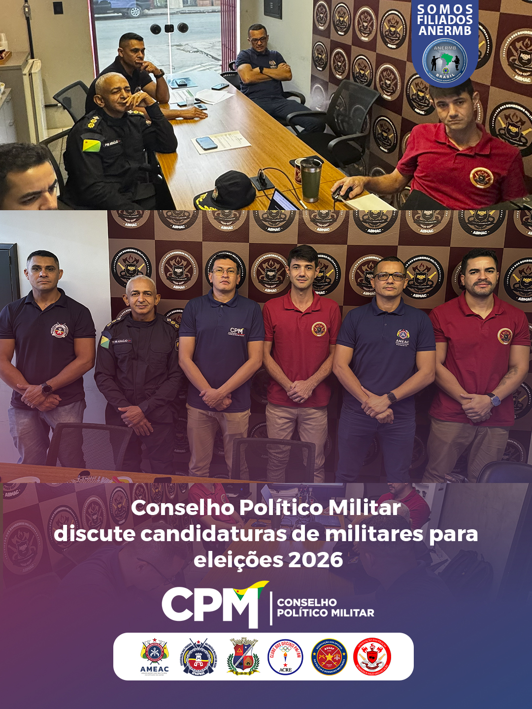 Conselho Político Militar discute candidaturas de militares para eleições 2026