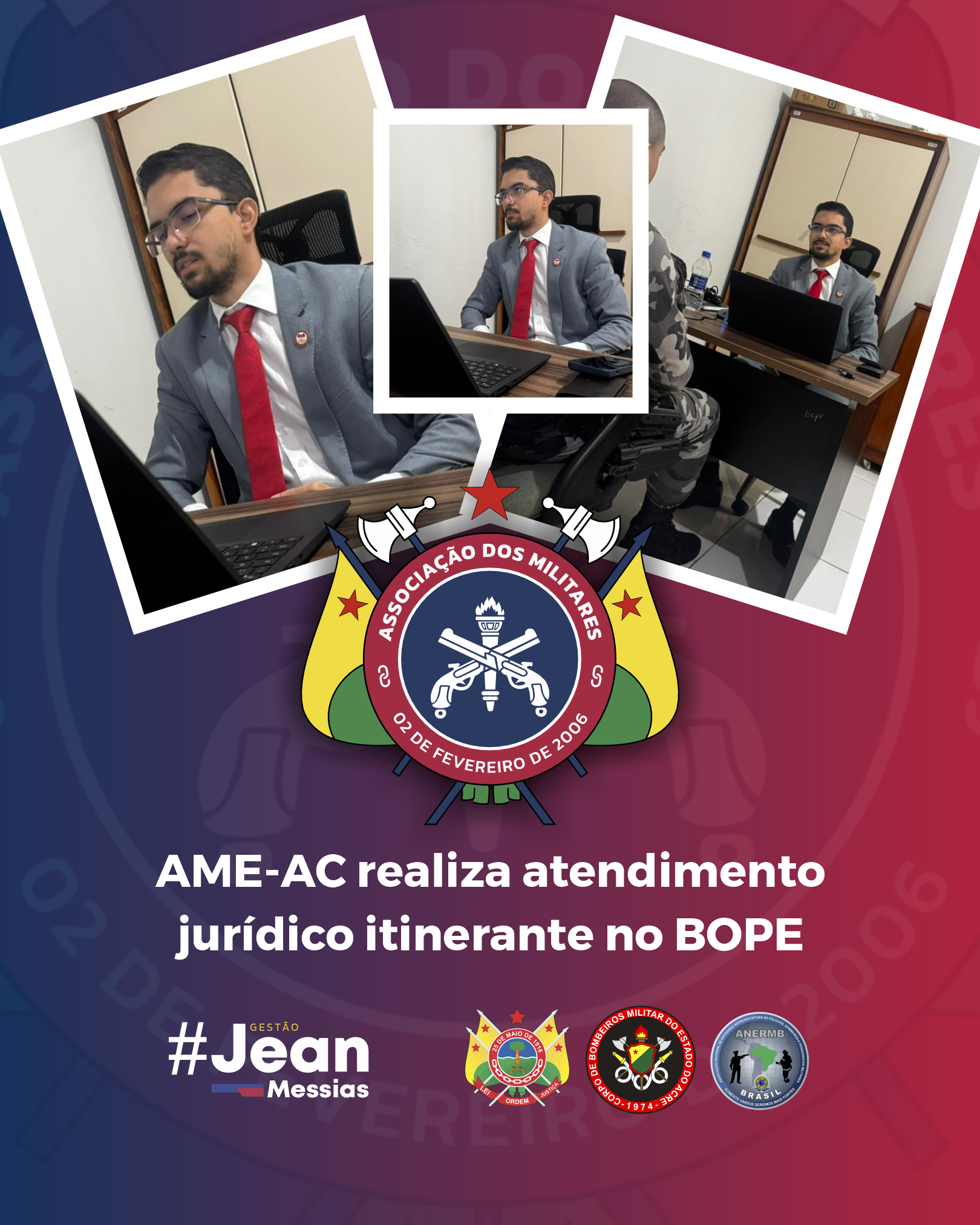 AME-AC realiza atendimento jurídico itinerante no Bope