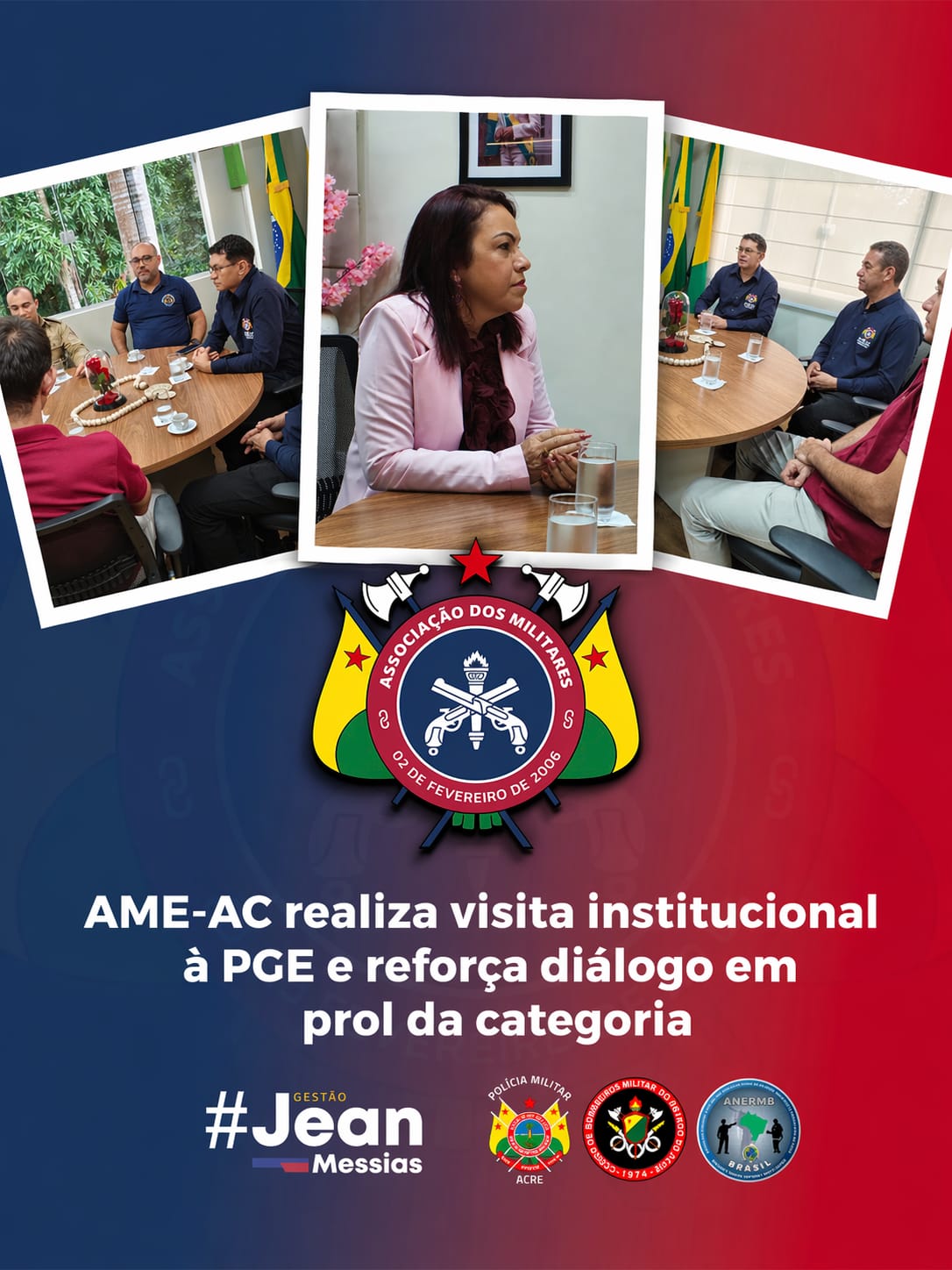 AME-AC realiza visita institucional à PGE e reforça diálogo em prol da categoria