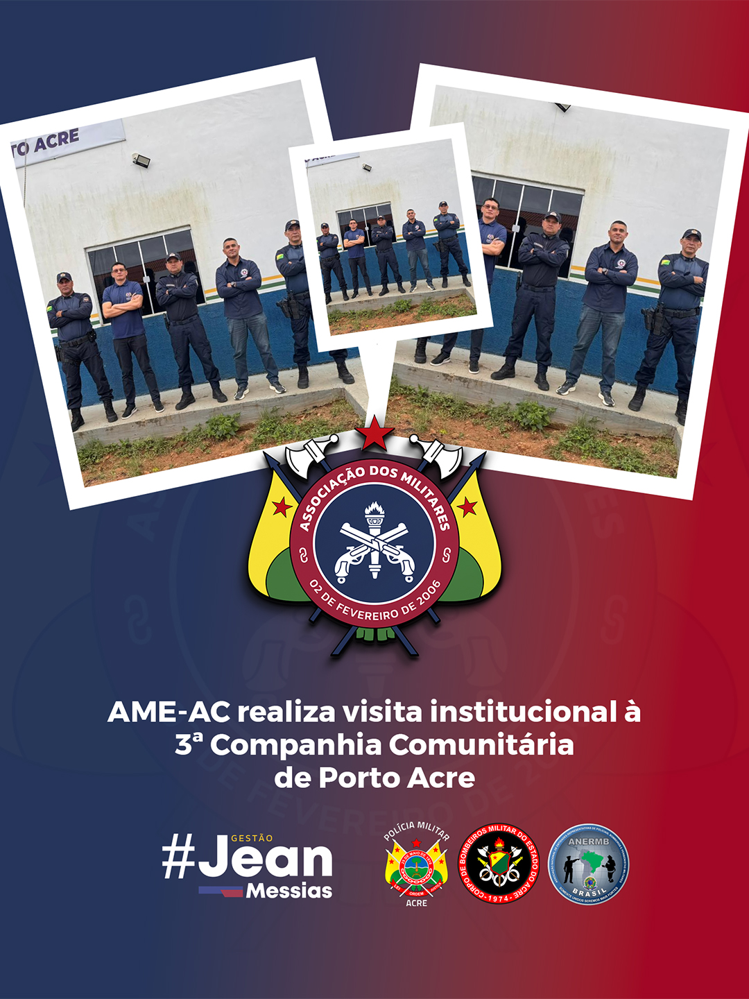 AME-AC realiza visita institucional à 3ª Companhia Comunitária de Porto Acre
