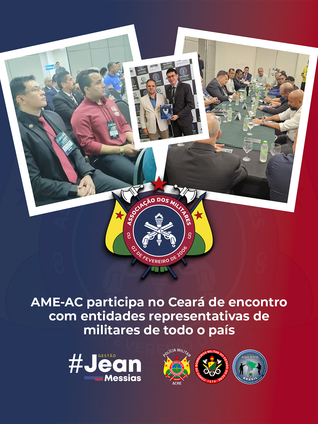 AME-AC participa no Ceará de encontro com entidades representativas de militares de todo o país