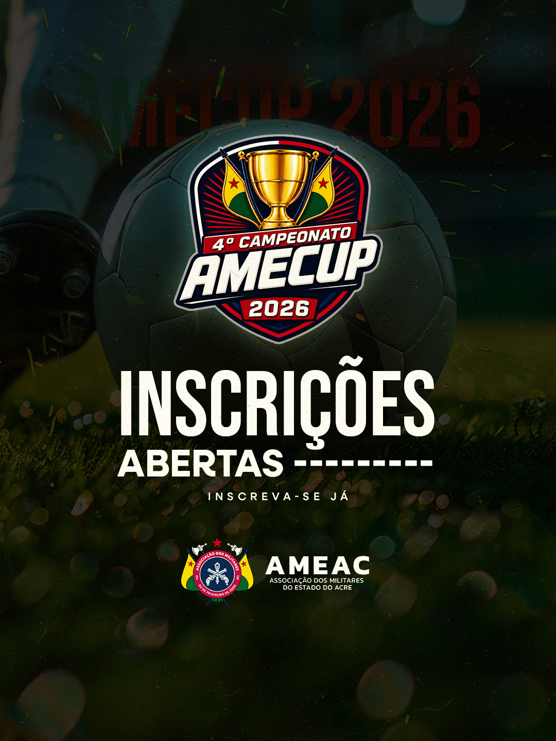 As inscrições para o 4º Campeonato AMECUP 2026 estão oficialmente abertas!