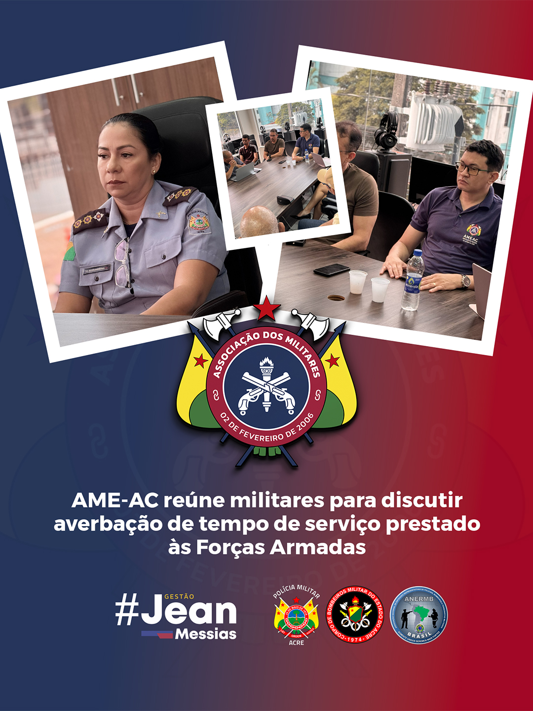AME-AC reúne militares para discutir averbação de tempo de serviço prestado às Forças Armadas