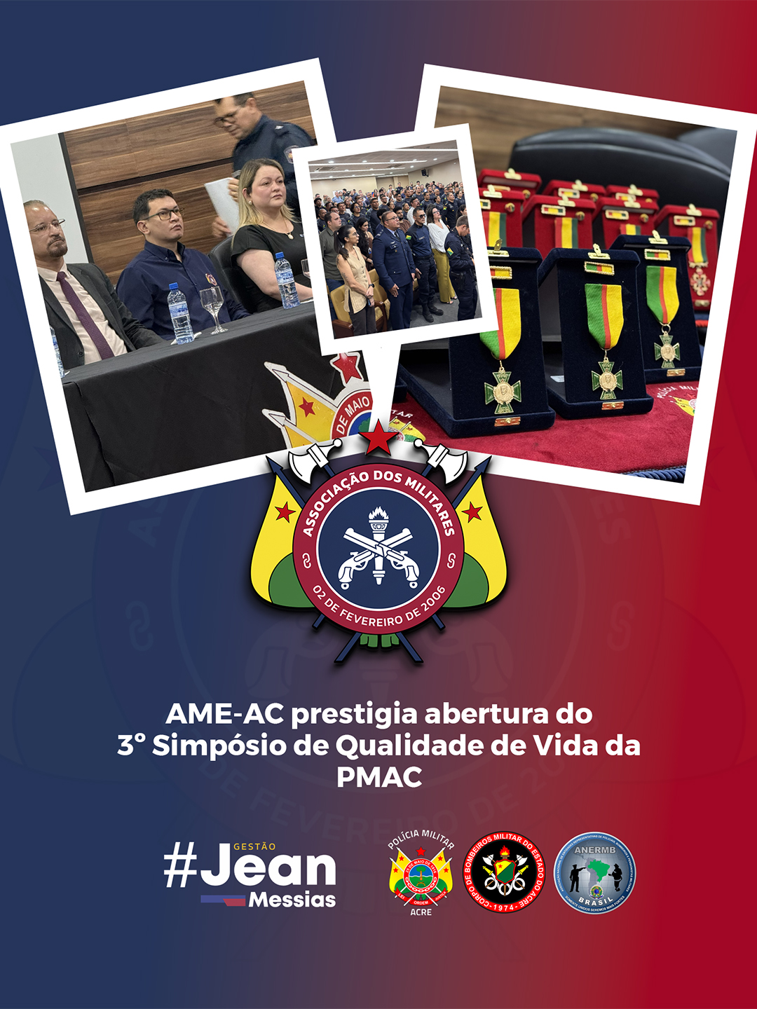 AME-AC prestigia abertura do 3º Simpósio de Qualidade de Vida da PMAC