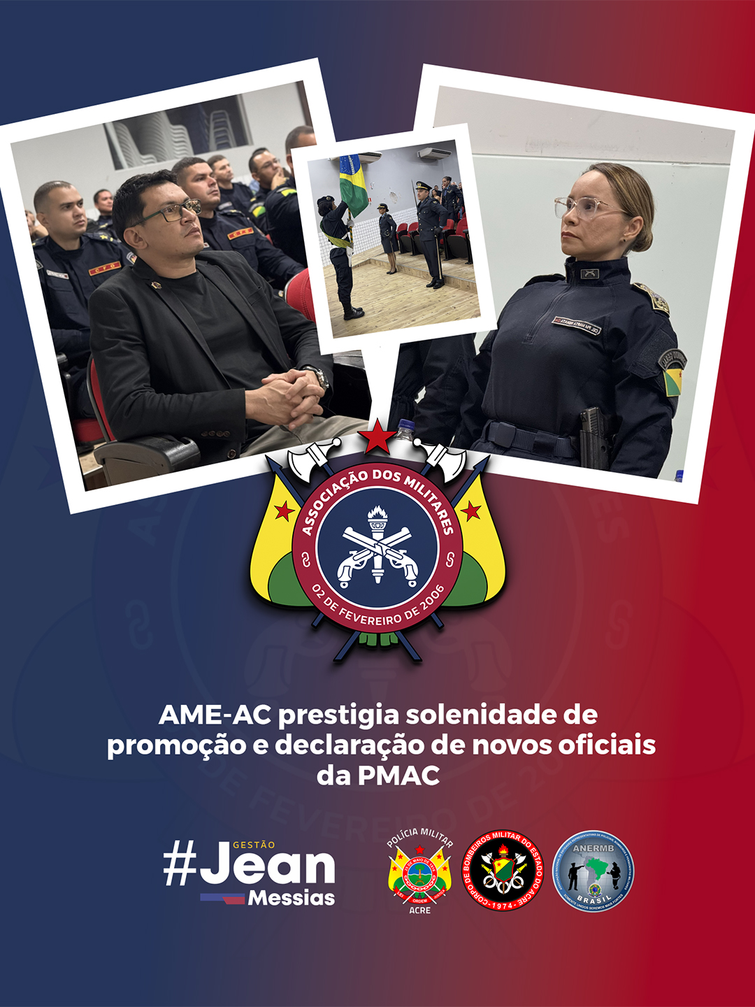 AME-AC prestigia solenidade de promoção e declaração de novos oficiais da PMAC