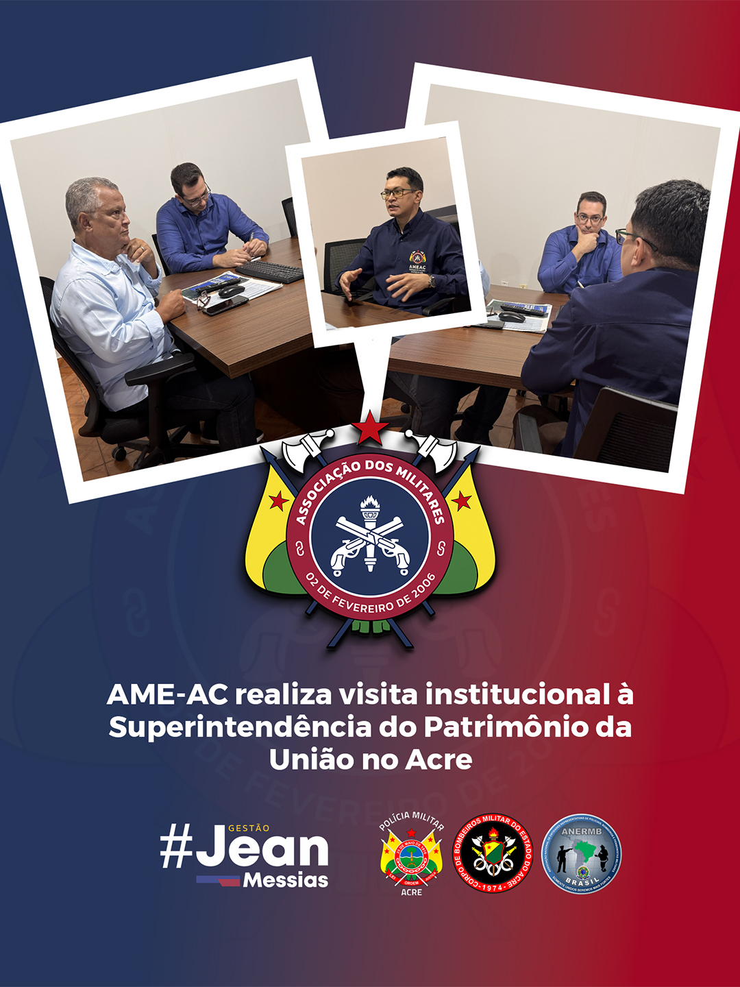 AME-AC realiza visita institucional à Superintendência do Patrimônio da União no Acre