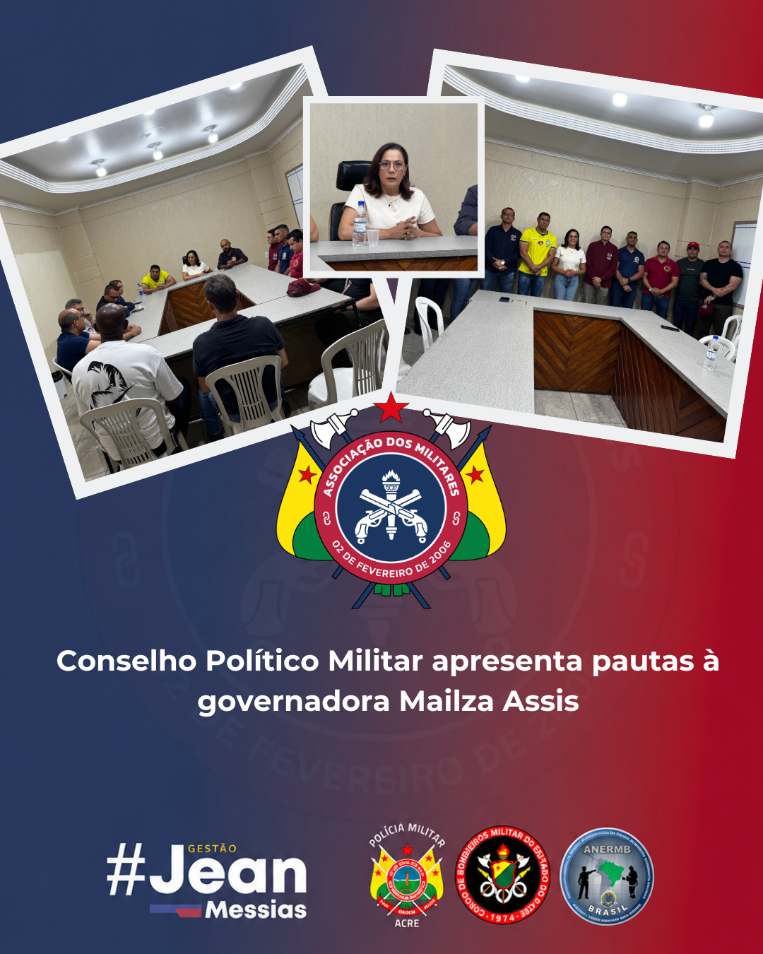 Conselho Político Militar apresenta pautas à governadora Mailza Assis